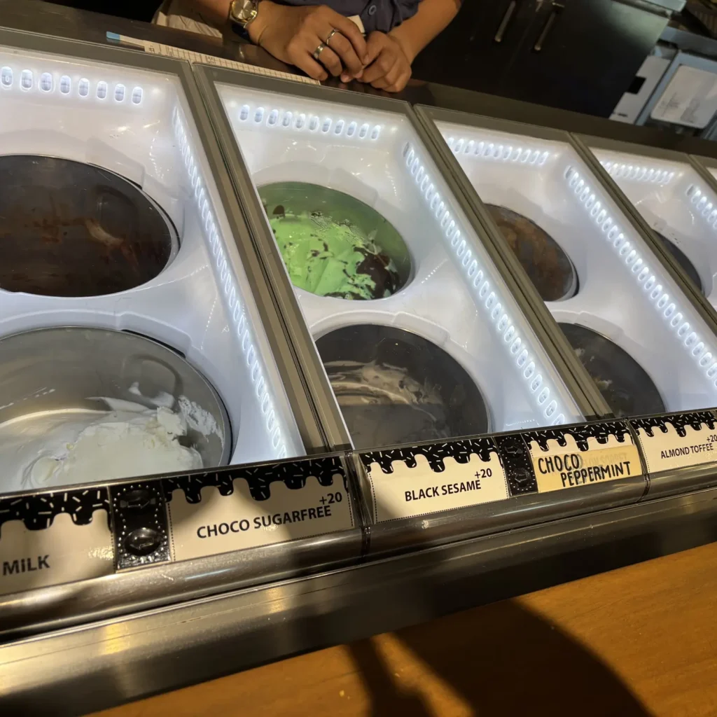 KAKKAのジェラート売り場